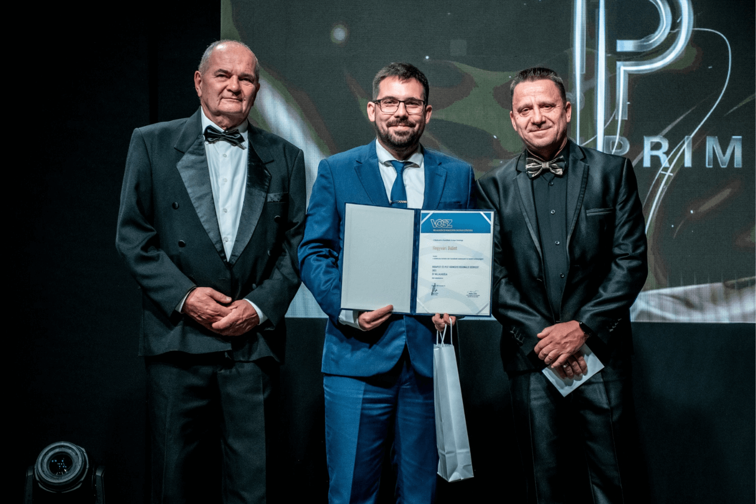 Hegyvári Bálint 2023 Év Vállalkozója díjátadó VOSZ Budapest