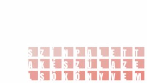 Készül az első könyvem, színpaletta